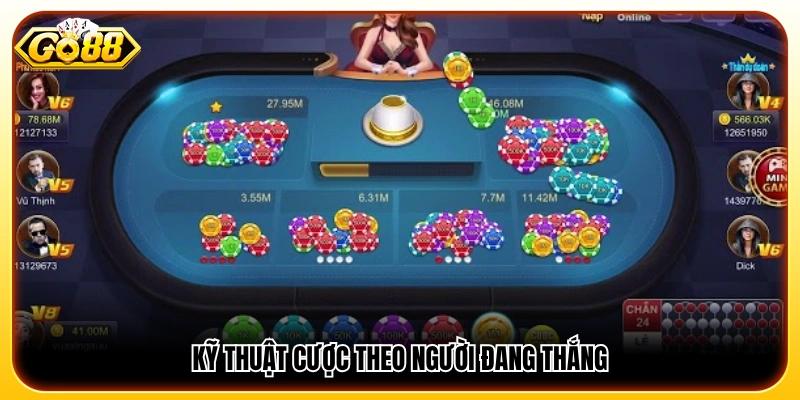 Bí quyết chơi xóc đĩa cược theo người chơi đang gặp may